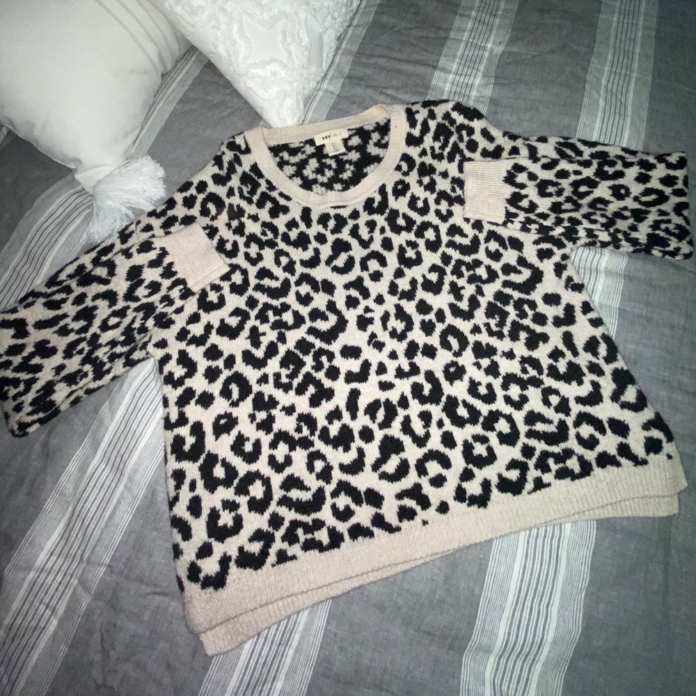 Yes Lola Leopard Print Sweater